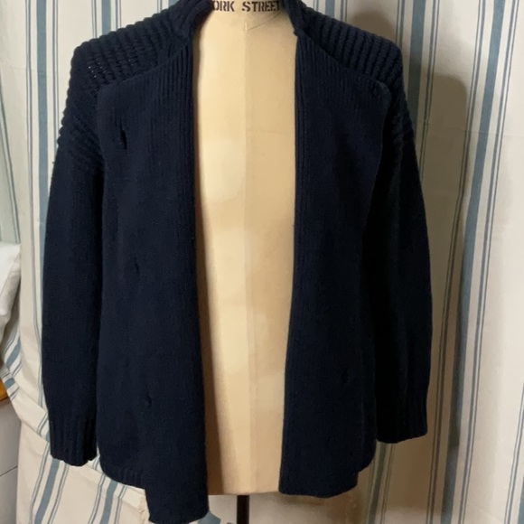 525 America sailor double breasted anchor button/snap closure wool lined pockets - Picture 9 of 16